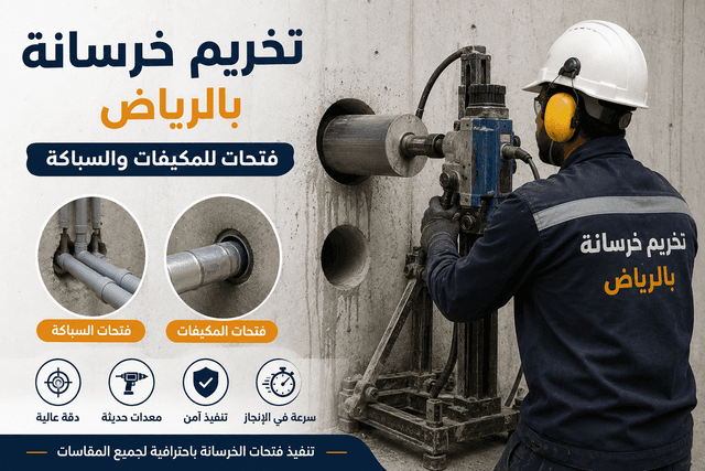 تخريم خرسانة بالرياض | فتحات للمكيفات والسباكة
