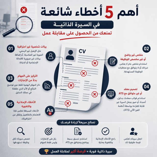 تصميم سيرة ذاتية ثنائية اللغة عربي وإنجليزي جاهزة للطباعة والتقديم