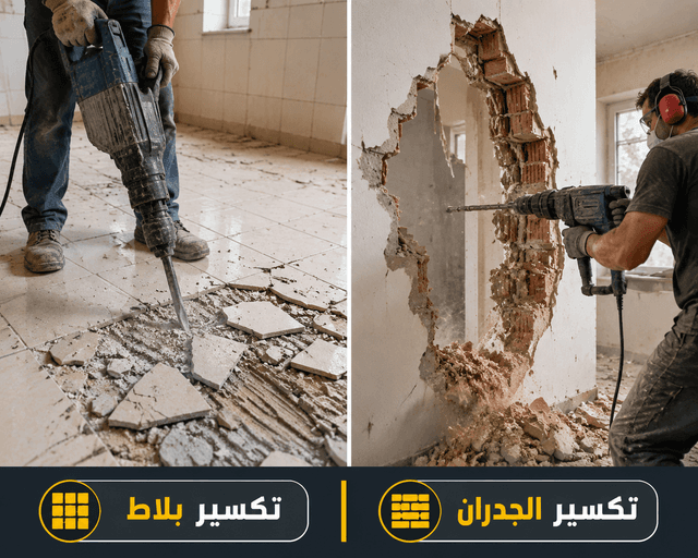 تكسير بلاط - تكسير الجدران